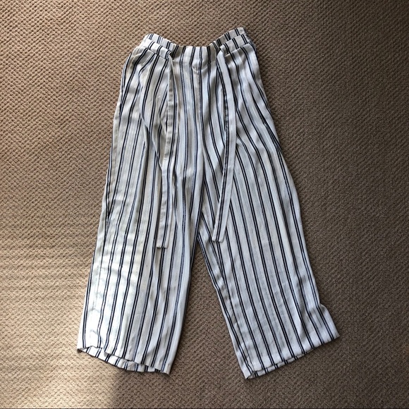Stripe Paper Bag Pants